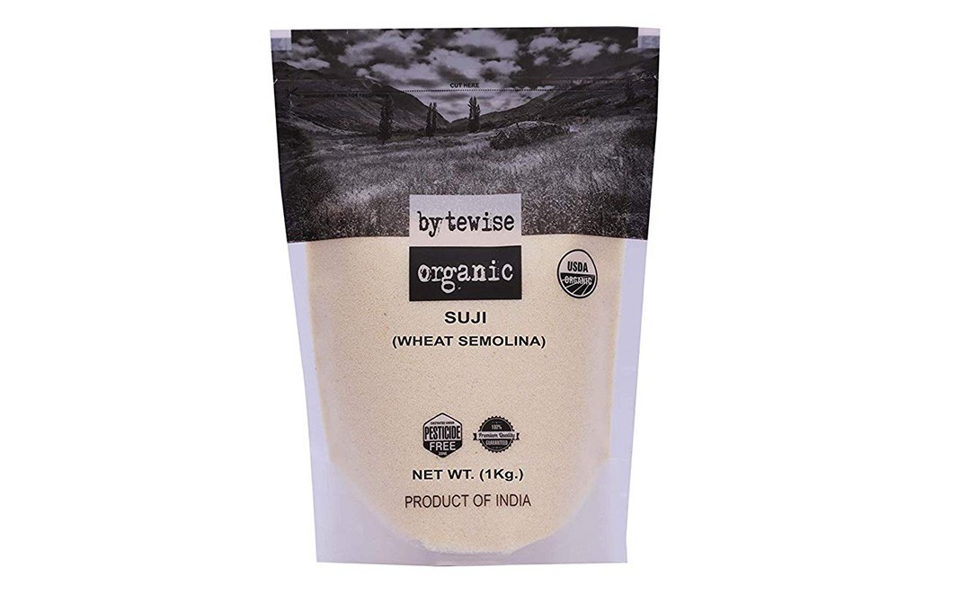 Bytewise Organic Suji (Wheat Semolina)    Pack  1 kilogram